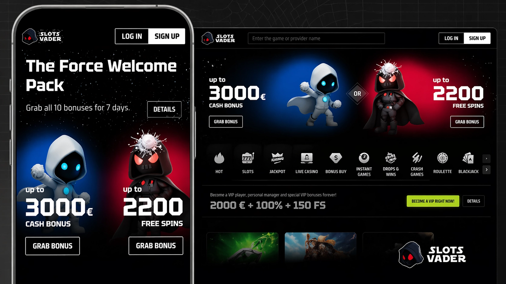 SlotsVader casino utan svensk licens – nytt casino utan Spelpaus